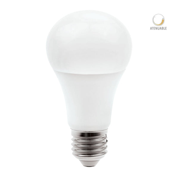 Foco LED A19, 10 W, Luz Suave Cálida, Base E27, Atenuable