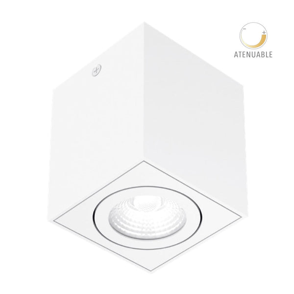 Lámpara de interior Spot LED atenuable para sobreponer, 20 W, Luz suave cálida