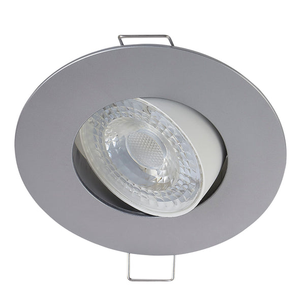 Lámpara Downlight LED Empotrable, 5.5 W, Luz Suave Cálida, No atenuable, LED integrado