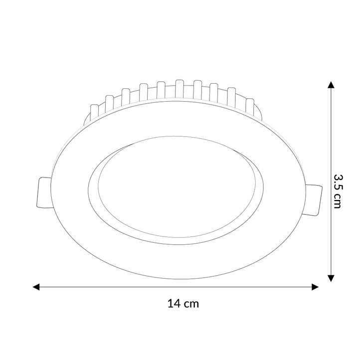 Empotrado redondo LED SLIM 009 9W