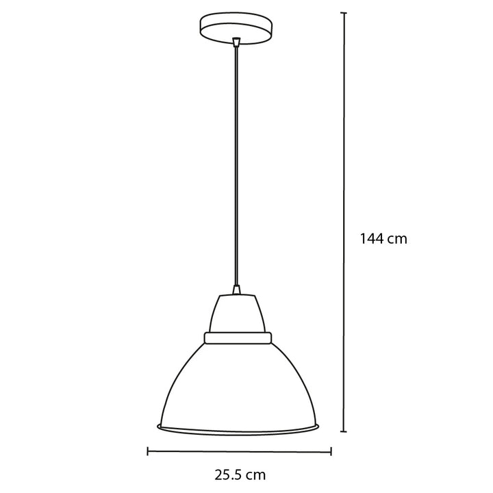 Lampara Colgante British  Aluminio 