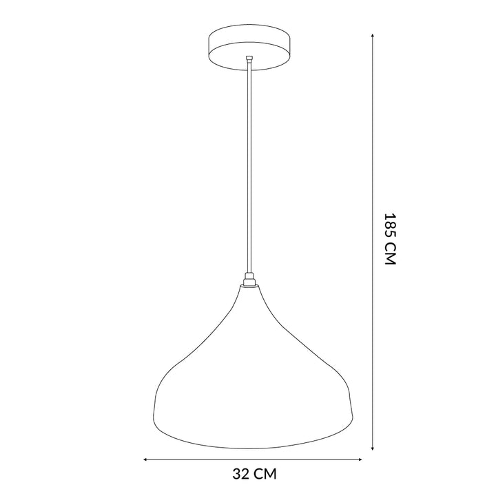 Lampara Colgante KALIKA de aluminio 