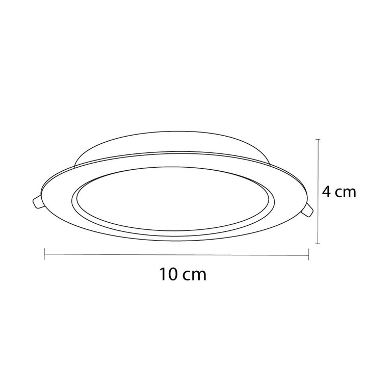 Lampara led empotrable de techo