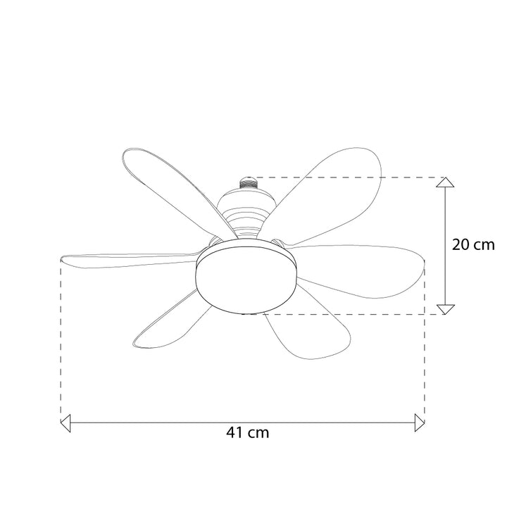 Foco tipo ventilador inteligente